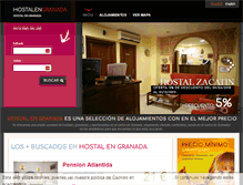 Tablet Screenshot of hostalengranada.es